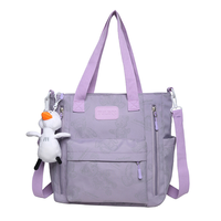 Multifunktionale große Wickeltasche für Damen mit Reißverschluss, zwei Fächern für Ärzte, Krankenschwestern, Lehrer, zum Tragen von Laptops/Computern – Rucksack, Handtasche, Tragetasche
