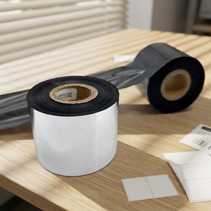 Ruban de transfert thermique en résine UC368 60 mm x 300 m pour <span class=keywords><strong>Zebra</strong></span> ZT230 <span class=keywords><strong>ZD420</strong></span> TSC TE200, résistant aux produits chimiques, rouleau d'encre pour codes-barres - Product Image 1