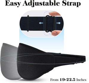 Antifaz 3D Suave para <span class=keywords><strong>Dormir</strong></span>, Sin Presión, Bloquea la Luz, con Correa Ajustable, Negro, para Hombres y Mujeres, Viajes, Sueño Nocturno - Product Image 5