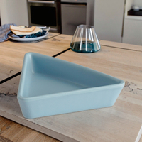 Plats en mélamine 3.8 pouces à usage domestique, petit triangle, assiette en mélamine
