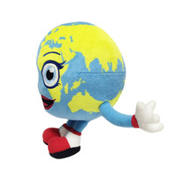 Jouet en peluche éducatif du monde Terre, globe terrestre en peluche, personnage cadeau pour les étudiants, poupée en peluche en tissu par Maker Toy