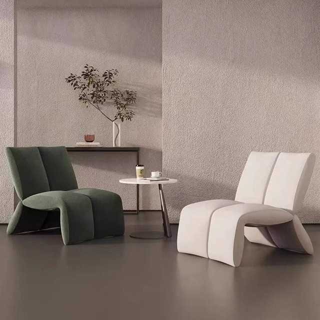 Durable Wood Fabric Extendable Modern Lounge Chair Classic Versatile Luxury Single-seater Metal Legs Recliner Living Rooms Mall