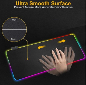 RGB Gaming Mouse Pad LED Mousepad Game Accessories Backlit Desk <b>Large</b> Computer Keyboard Mice <b>Mat</b> - Product Image 5