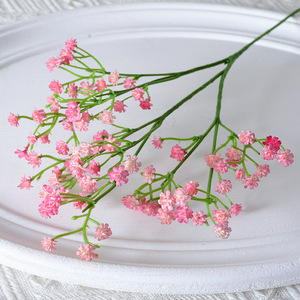 Décoration de table pour hôtel, maison, centre de table artificiel, fleurs artificielles gypsophile blanches pour mariage - Product Image 6