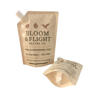 Sacs d'emballage personnalisés pour boissons, pochettes à boisson, sachets souples à fond plat avec bec verseur refermable pour l'emballage de miel liquide