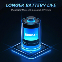 Nouvel arrivage d'électrodes de machine rechargeables Tens Grande télécommande Appareil de massage sans fil Grand corps de batterie rechargeable