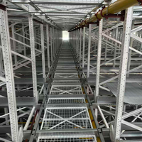 Racking automatique renforcé anti-sismique certifié CE ISO, haute densité, contrôlé par PLC Siemens, capacité de charge de 500 à 2000 kg