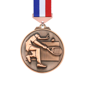 Médailles de sport en alliage de zinc, gravées pour les vainqueurs, avec ruban, pour le baseball, le basketball, le tir à l'arc thaïlandais, le dragon boat et le fitness - Product Image 3