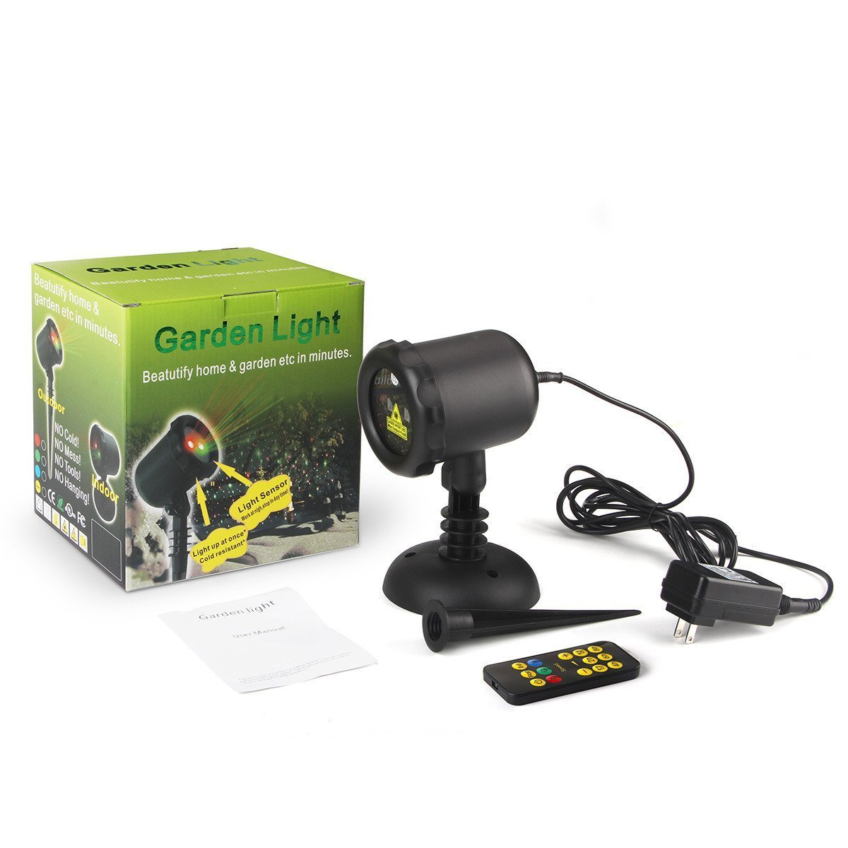 portátil de potencia integrado de la decoración de la Navidad vacaciones láser iluminación Led Luz proyector