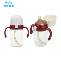 PPSU Tasse à bec 180ml 240ml 300ml Sans BPA Usine Sur mesure Sous marque client Anses Bec Paille Tasse pour apprendre à boire
