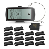 Système de surveillance de la pression des pneus (TPMS) pour camions lourds, capteurs internes, alarme en temps réel, écran LCD de 5,8 pouces, surveillance de la température