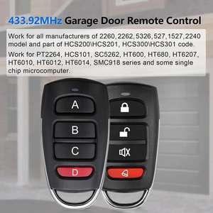 自動ドアABCDボタン用ワイヤレスRfリモコンYET084 433mhz/315mhz EV1527 - Product Image 5