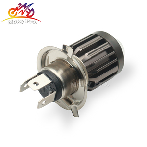 Led A54 12V màu trắng và màu vàng kép màu H4 ba20d xe máy phía trước ánh sáng bóng đèn pha ống kính bóng đèn xe máy mini lái xe ánh sáng - Product Image 4