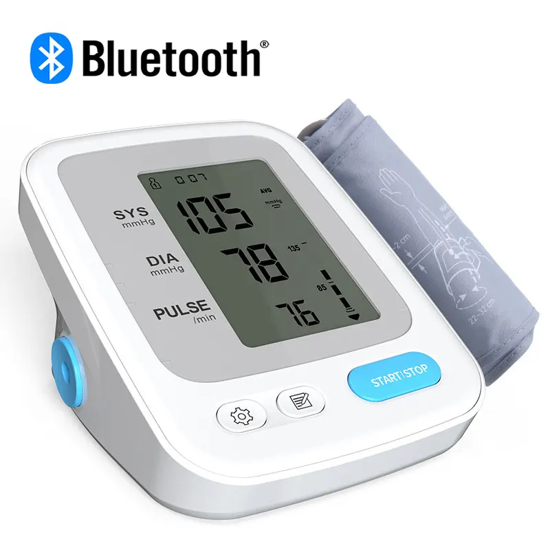 يونكر الأجهزة الطبية المنزلية مقياس ضغط الدم الإلكتروني الذراع العلوي BP بلوتوث الرقمية جهاز مراقبة ضغط الدم