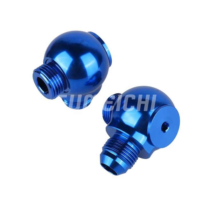 Vibrant Single -4AN 3/8-24 Aluminum Male Banjo Adapter Assembly