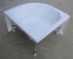 Articles hygiéniques en plastique, Support <span class=keywords><strong>de</strong></span> <span class=keywords><strong>pieds</strong></span> blancs autoportants, solide, plateau <span class=keywords><strong>de</strong></span> <span class=keywords><strong>douche</strong></span>, RV - Product Image 4