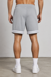 Pantalones Cortos de Baloncesto de Malla para Hombre, Color <span class=keywords><strong>Azul</strong></span> <span class=keywords><strong>Marino</strong></span> y Blanco, Estilo Deportivo, Transpirables, Ropa Deportiva Urbana, Venta al Por Mayor, Personalizados, OEM - Product Image 4