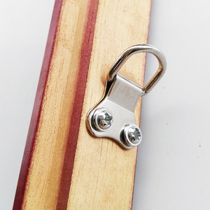 Stile moderno a forma di farfalla cornice in acciaio gancio due 2 fori accessori Hardware con finitura semplice - Product Image 5