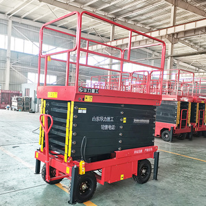 トラクションシザーリフト電動屋根昇降システム足場折りたたみ式マンリフト（高所作業・倉庫輸送用） - Product Image 3