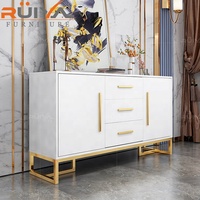 Meubles de luxe modernes 2 portes et 3 tiroirs, mobilier de buffet pour la salle à manger, offre spéciale