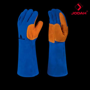 Gants de travail JODAH en cuir de vachette résistants à la chaleur TER300, 300 degrés, 40 cm, antidérapants, durables, sans poudre, haute température, sécurité au travail - Product Image 6