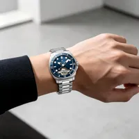 Montre automatique PAGANI DESIGN pour homme 1833, 43 mm, cadran squelette, saphir synthétique, luminescent, acier inoxydable, montre de plongée, montre de business PD1833