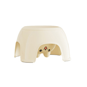 An Zhenya Children's <b>Stool</b> Creamy White Storage 200Lb Capacity For Bathroom Living Room Entryway Shoe Changing - Product Image 3
