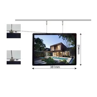 A1 A2 A3 A4 Menu Fotografi Anime Light Box Slim Ultra Tipis Aluminium Bingkai Poster LED Light Box