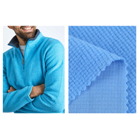 Herstellung Fancy Mini Damen Jacke Futter Gitter Micro Polar 100% Polyester Jacquard Gestrickt Einseitig Anti Pill Polar Fleece