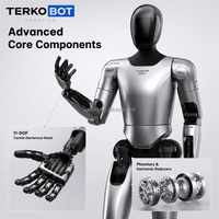 Robot Humanoide Bípedo TERKOBOT Gen1 de Fábrica con Caminata Autooptimizada y Equilibrio Antidisturbios para la Enseñanza Universitaria de STEM