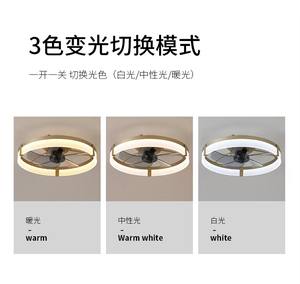 <b>Smart</b> Dining Room <b>Ceiling</b> <b>Fan</b> Light, Flush Mount, Quiet DC Motor, 3-Color Dimmable & 6-Speed, 5-Blade, APP & Remote Control - Product Image 4