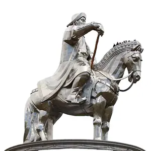 Horse Statue Park Decoration Ss Sculpture Nautical Painting Factory Custom Stainless Steel Metal Living Room Love Europe Animal