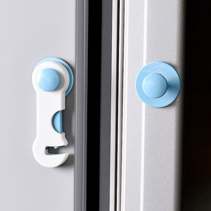 Soumei Hidemi Safety <b>Lock</b> Drawer Plastic Pink And Blue Baby Proof Cabinet <b>Lock</b> For Kids Protection - Product Image 3