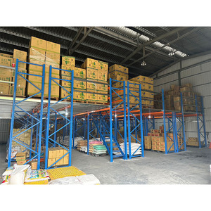 Heavy Duty Customized Mezzanine Floor Racking System Steel Platform Warehouse Storage Shelving Units Attic <strong>Rack</strong> - Product Image 2