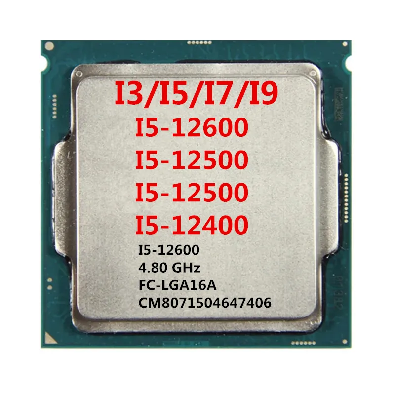 Bộ xử lý i5-12600 i-n-t-el CPU lõi gốc 4.80GHz /18Mb i5-6400 Máy tính để bàn 6400t i5-6500 i5-6500T i5-6600T i7-6700 i7-6700