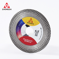 Lame de coupe diamantée pour carrelage, pressée à chaud, OEM personnalisée, 125 mm, pour la découpe et le meulage de carrelage en porcelaine, granit, marbre