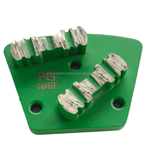 Disques abrasifs PanGu Diamond Grinding Shoes Bar Segments, forme trapézoïdale, à liaison souple, pour meuleuse à béton, OEM - Product Image 1