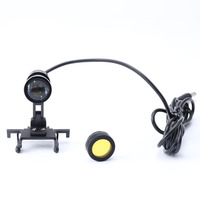 Phare chirurgical filaire 5W avec clip de filtre jaune sur loupe dentaire lampe frontale dentaire