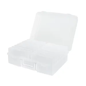 Merryart Small 16-grids Plastic Storage Box Detachable Transparent Box