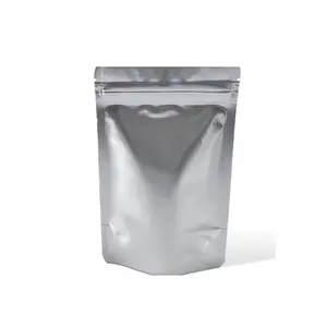 カスタム印刷ロゴアルミホイルスタンドアップポーチ再封可能コーヒースナックキャンディジップロックバッグ食品包装用