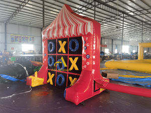 AILE 2 EM 1 Interativo Carnaval Jogo Inflável Esporte Jogos Indoor & Outdoor Inflável <span class=keywords><strong>Tic</strong></span> Tac Toe Connect 4 Row Jogos - Product Image 2