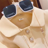 2025 été mode fille enfant gaufre bulle revers manches courtes Style court Culottes deux pièces ensemble