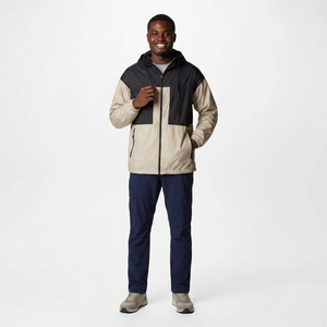 Veste coupe-vent pour homme de qualité supérieure avec col montant et logo frontal Respirante Imperméable 2026 WINDBREAK - Product Image 1