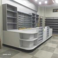 Comptoirs de Caisse Commerciaux en Bois et Acier Robustes pour Supermarché, Magasin de Proximité, Épicerie