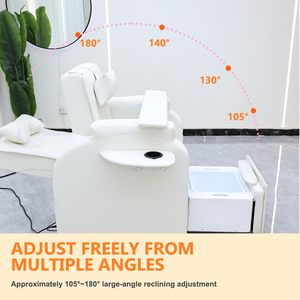 Maßgefertigter Elektrischer Weißer Maniküre-Pediküre-Stuhl Fußpflege-Spa-<span class=keywords><strong>Massage</strong></span> Ohne Sanitärinstallation - Product Image 3