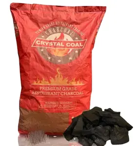 カスタム印刷BBQクラフト紙木炭包装袋4LBS木炭バックシール包装