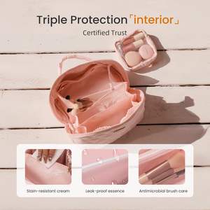 Organizador de Brochas de Maquillaje Portátil de Gran Capacidad, Bolsa de Aseo de Viaje de Alta Gama, Bolsa de Cosméticos Personalizable - Product Image 5