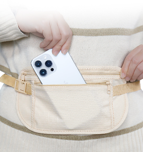 กระเป๋าคาดเอวกันน้ำป้องกันสัญญาณ RFID กระเป๋าคาดเอวสามารถปรับแต่งได้เพื่อการพักผ่อนและฟิตเนส - Product Image 5