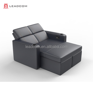 LEADCOM LS-B865 Fauteuil de cinéma VIP moderne de luxe en <span class=keywords><strong>cuir</strong></span> véritable, canapé-lit inclinable électrique - Product Image 1
