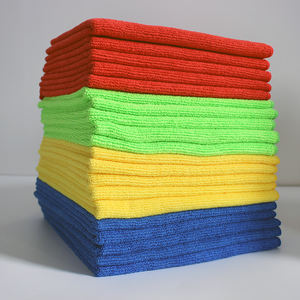 वार्प बुनाई माइक्रोफाइबर सफाई कपड़े 300gs कार रसोई कई रंगों को पॉलिश करता है - Product Image 6